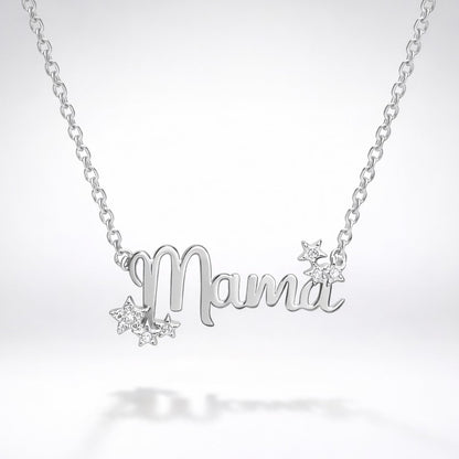 Mama Star Necklace | Silver