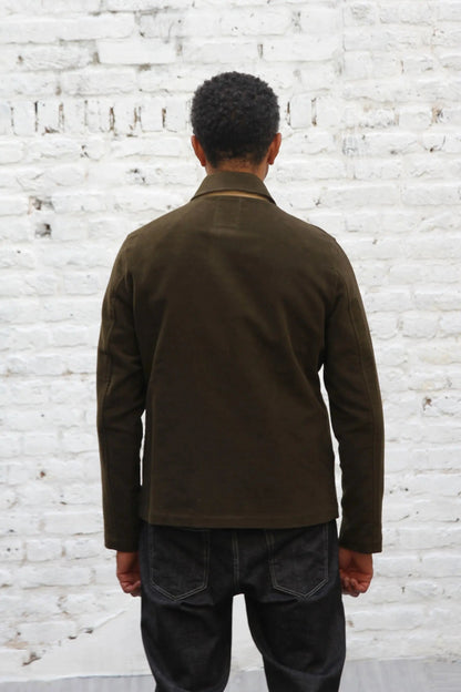 Marchant Jacket  - Olive Moleskin