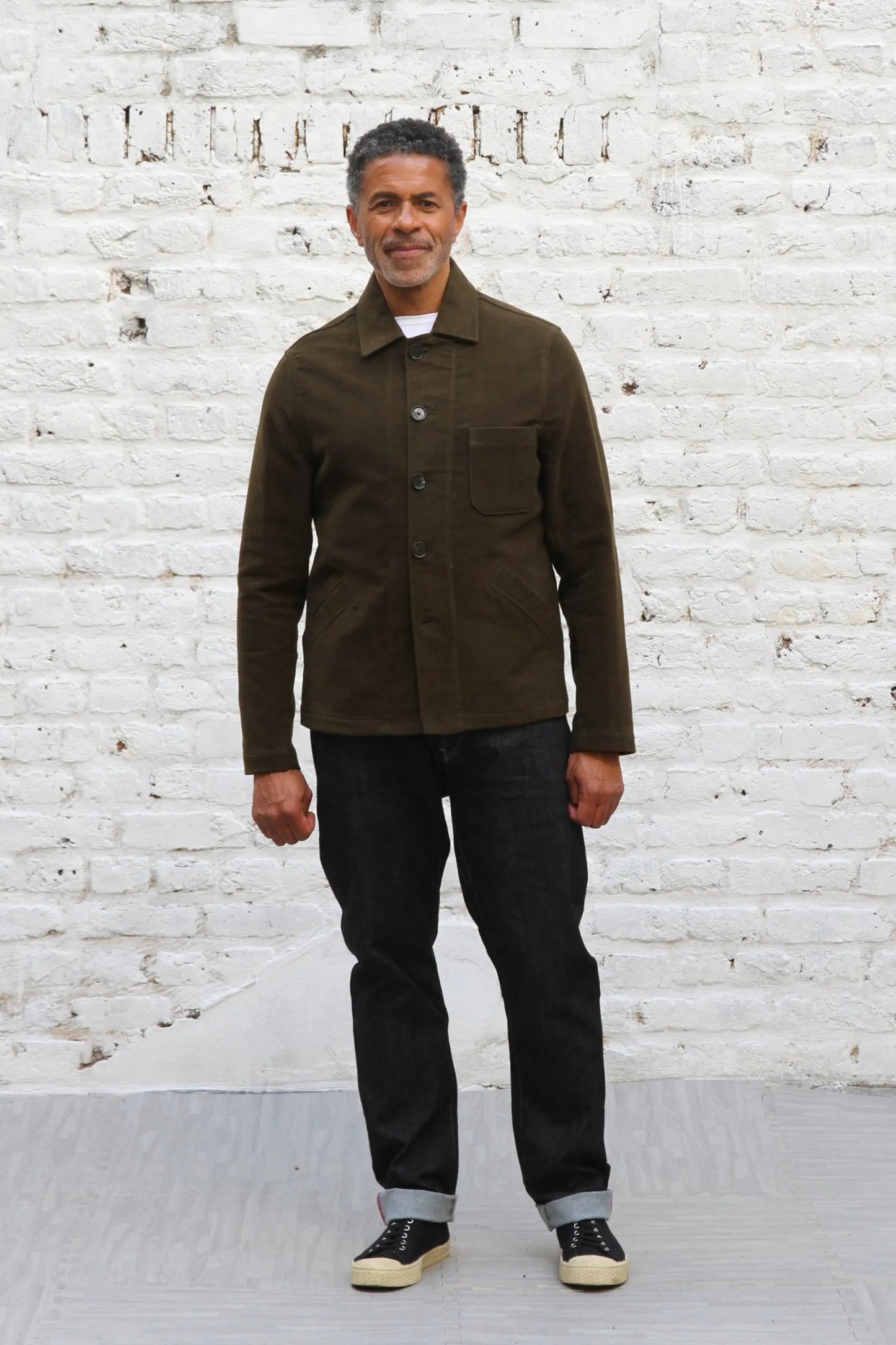 Marchant Jacket  - Olive Moleskin