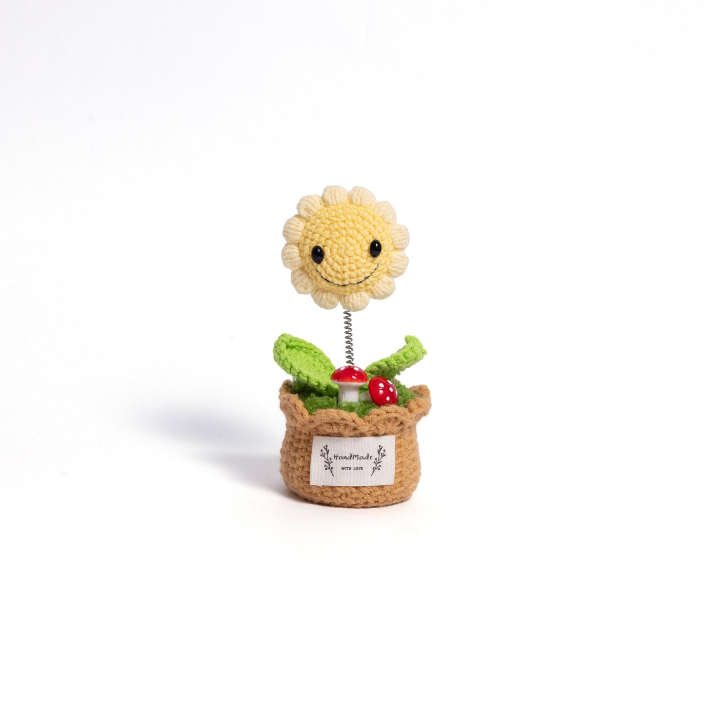 Forever Smile Sunflowers – Hand-Crocheted Happy Pot Plants for Instant Joy