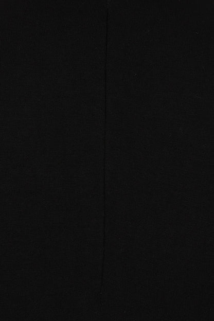 Robe midi à ourlet asymétrique Kali Gothic – Manches longues noires