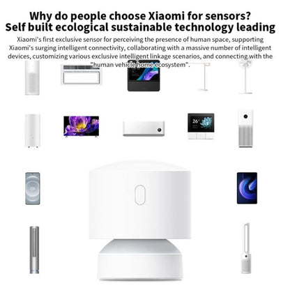 Xiaomi Presence Sensor XMOSB01XS Smart Wireless Home Connection Bluetooth 5.0 Body Motion Sensors (White)