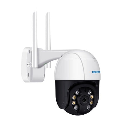 Caméra IP WiFi ESCAM QF218 1080P panoramique/inclinaison avec détection humanoïde IA, étanche IP66, compatible ONVIF/vision nocturne/carte TF/audio bidirectionnel, prise UE