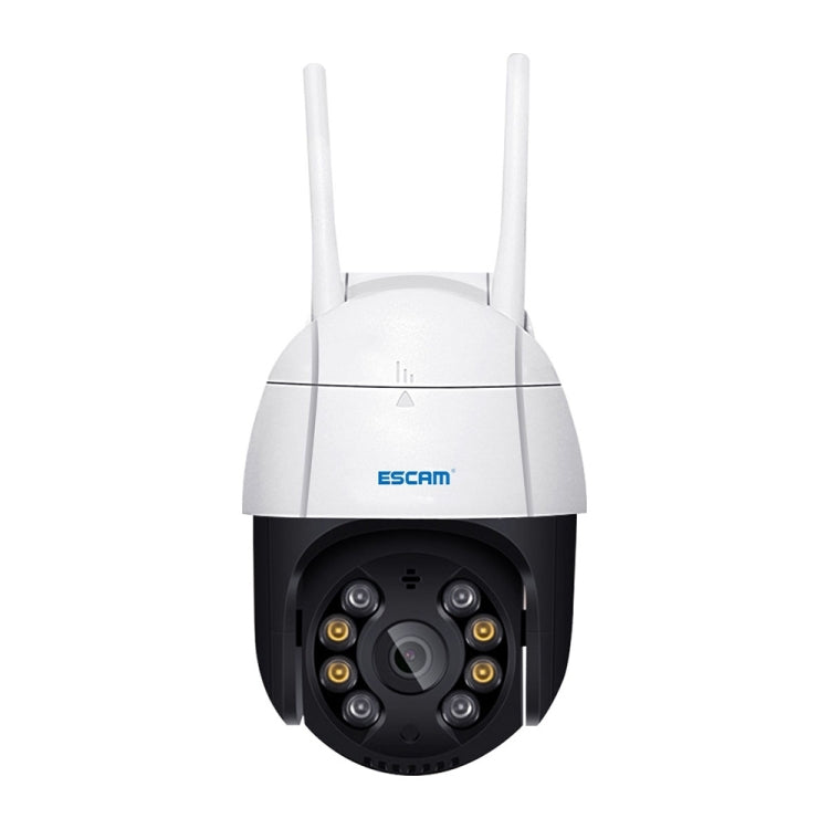 ESCAM QF218 Caméra IP WiFi 1080P Panoramique/Inclinable avec Détection Humanoïde IA, Étanchéité IP66, Prise en Charge ONVIF/Vision Nocturne/Carte TF/Audio Bidirectionnel, Prise britannique