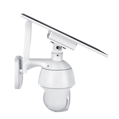 ESCAM QF480 EU Version HD 1080P IP66 Waterproof 4G Solar Panel PT IP Camera with Battery, Support Night Vision / Motion Detection / TF Card / Two Way Audio (White)