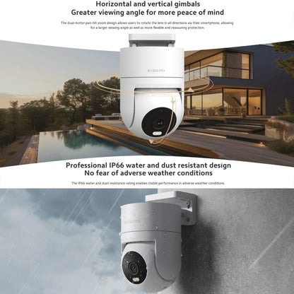 Original Xiaomi CW300 4MP Outdoor Camera IP66 Waterproof Full Color Night Vision WiFi Camera, US Plug