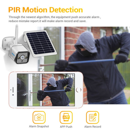 ESCAM QF320 HD 1080P 4G Solar Panel IP Camera, Support Night Vision & TF Card & PIR Motion Detection & Two Way Audio