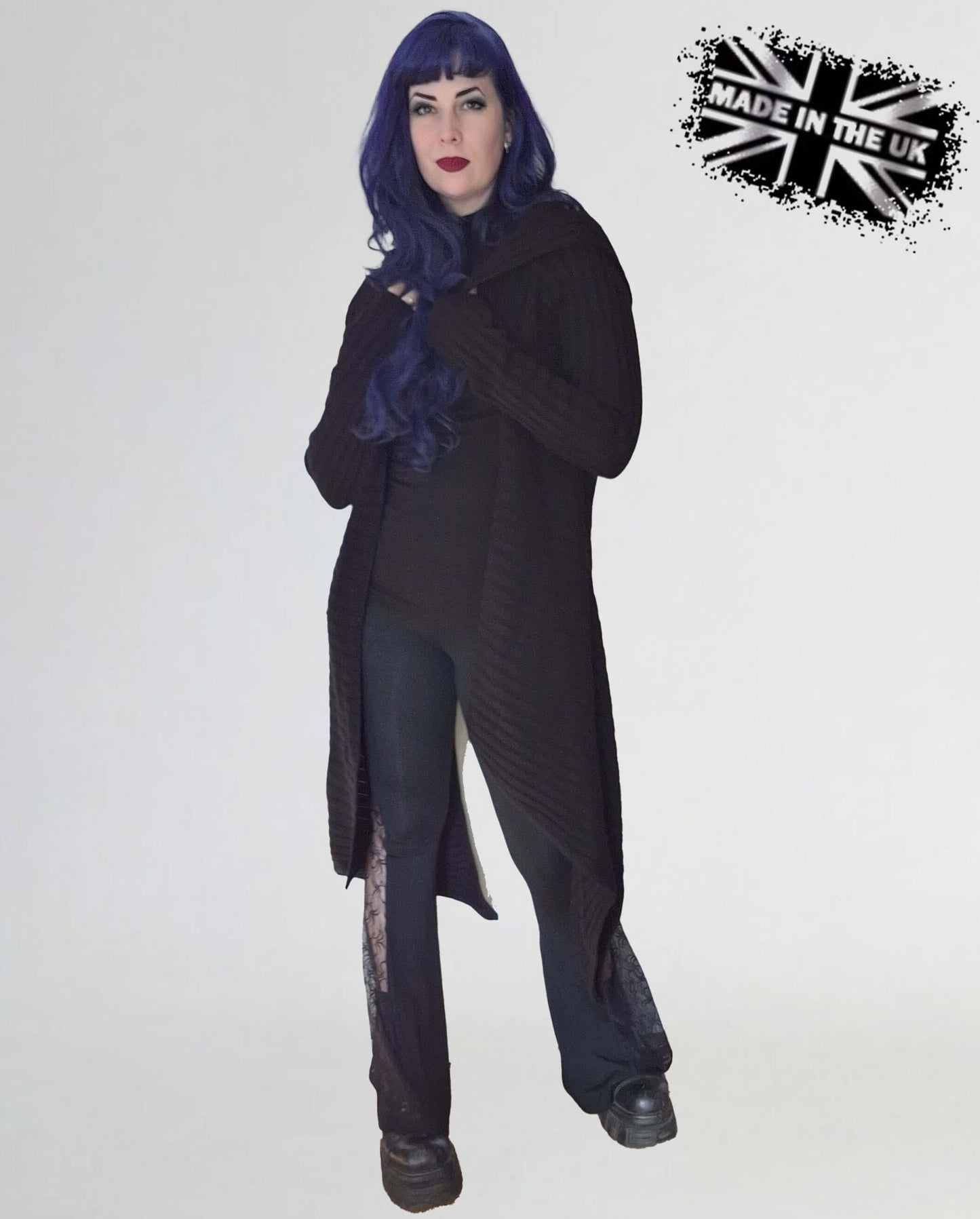 Gilet drapé à capuche Sabrina côtelé Necessary Evil