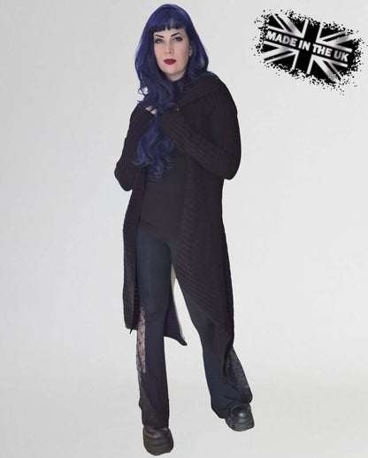 Gilet drapé à capuche Sabrina côtelé Necessary Evil