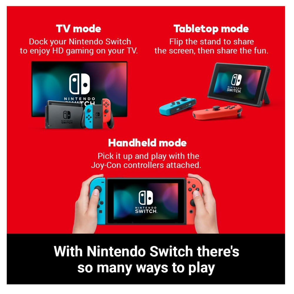 NINTENDO SWITCH CONSOLE NEON