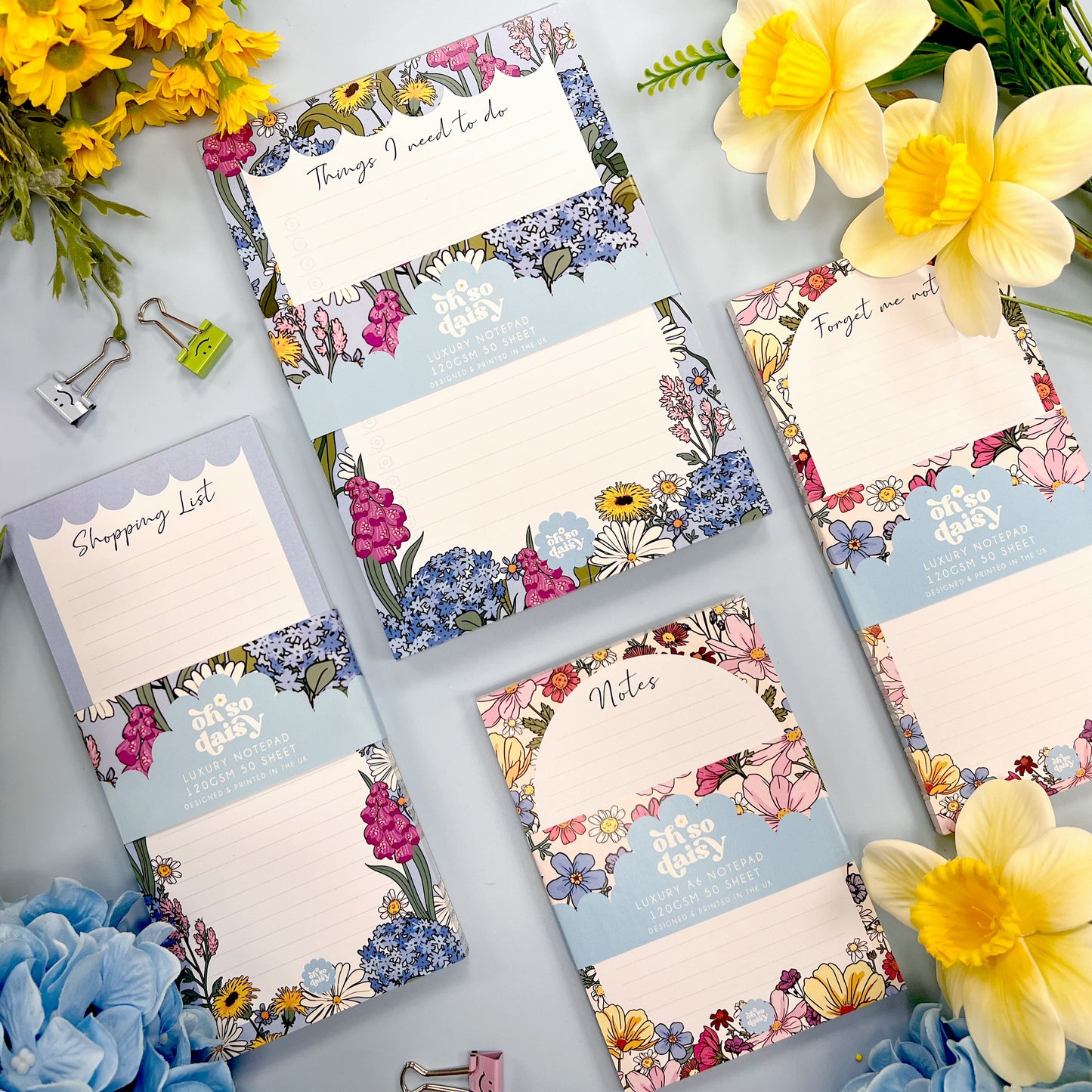 SHE’S A WILDFLOWER DL SHOPPING LIST NOTEPAD