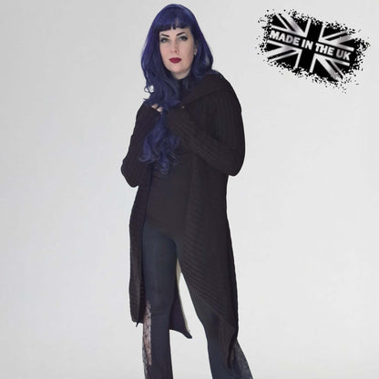 Gilet drapé à capuche Sabrina côtelé Necessary Evil