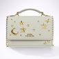 Nova Star Studded Handbag - Grey & Gold