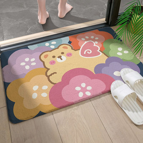 Tapis de sol absorbant pour entrée de salle de bain