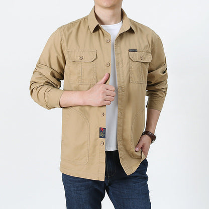 Men’s Lightweight Long Sleeve Shirt – Casual, Breathable, Plus Size (All Seasons)