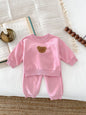 Long Sleeve Bear Pullover Sweater Suit