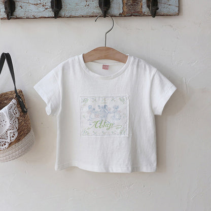 Fashion Girls Retro Pure Color Comfort T-shirt