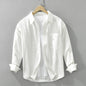 Cotton Simple Long Sleeve Shirt
