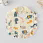 Baby Bib Ruffled Cotton Printed Gauze Lace Bib
