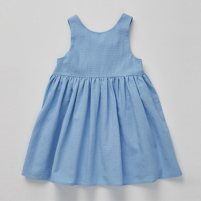 Girls’ Summer Cotton Sleeveless Dress