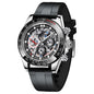 Paganidesign Men's Multifunction Automatic Mechanical Watch with Open Movement and Stainless Steel Case 1653