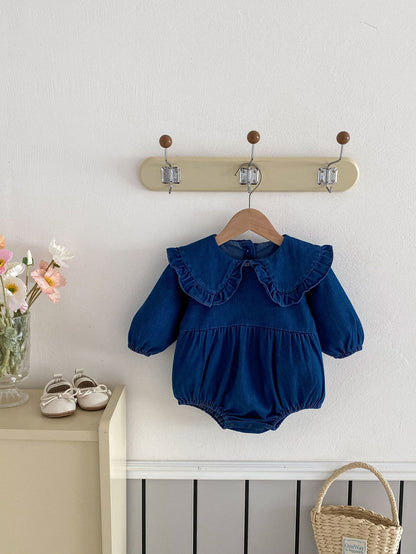 Baby Rompers Jumpsuit Lapel Two-piece Set