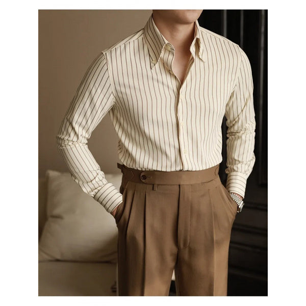 Men's Slim-Fit Non-Iron Dress Shirt
