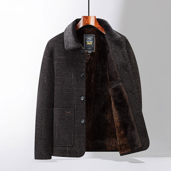 Fleece-lined Thickened Cotton-padded Coat