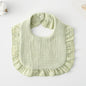 Baby Bib Ruffled Cotton Printed Gauze Lace Bib