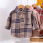 Children's Casual Plaid Shirt