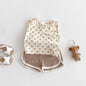 Fashion Camisole Solid Color Shorts Two-piece Set
