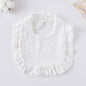 Baby Bib Ruffled Cotton Printed Gauze Lace Bib