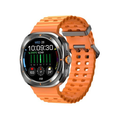 Montre connectée de sport W7 : Assistant vocal intelligent, météo, musique, tension artérielle