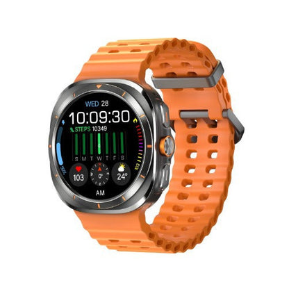Montre connectée de sport W7 : Assistant vocal intelligent, météo, musique, tension artérielle