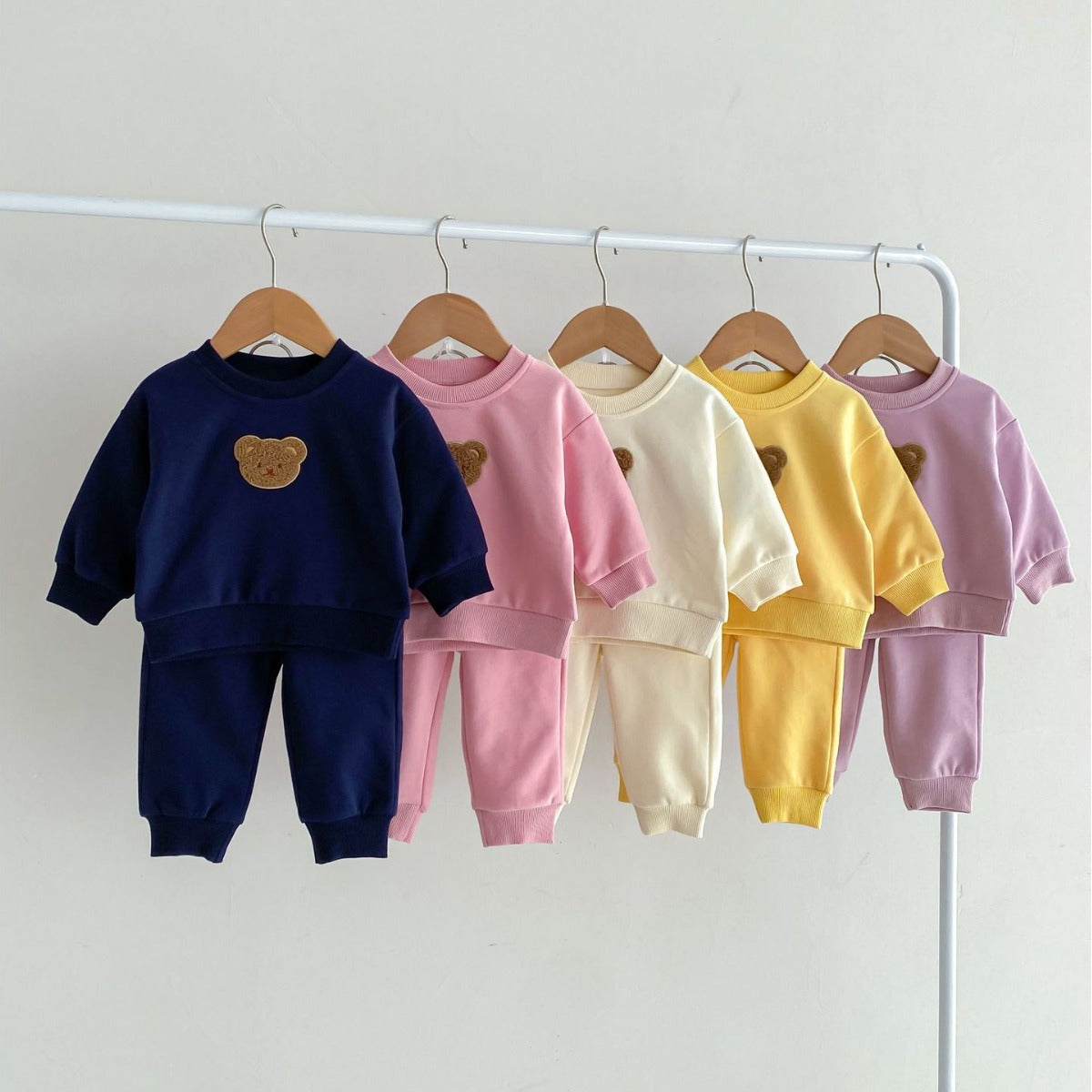 Long Sleeve Bear Pullover Sweater Suit