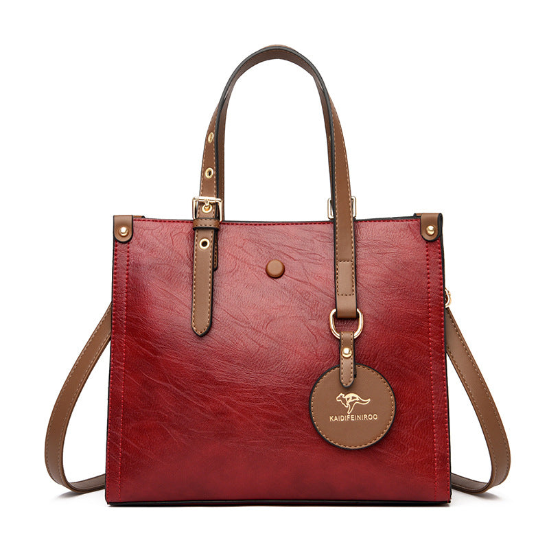 Womens Oil Wax Elegant Bag