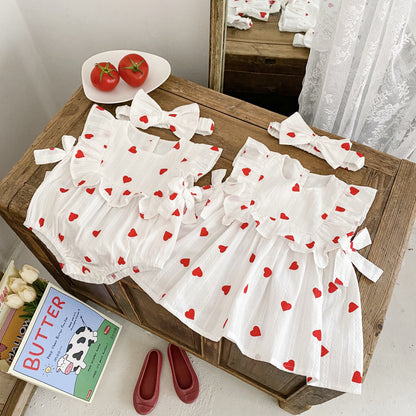 Baby girl romper skirt