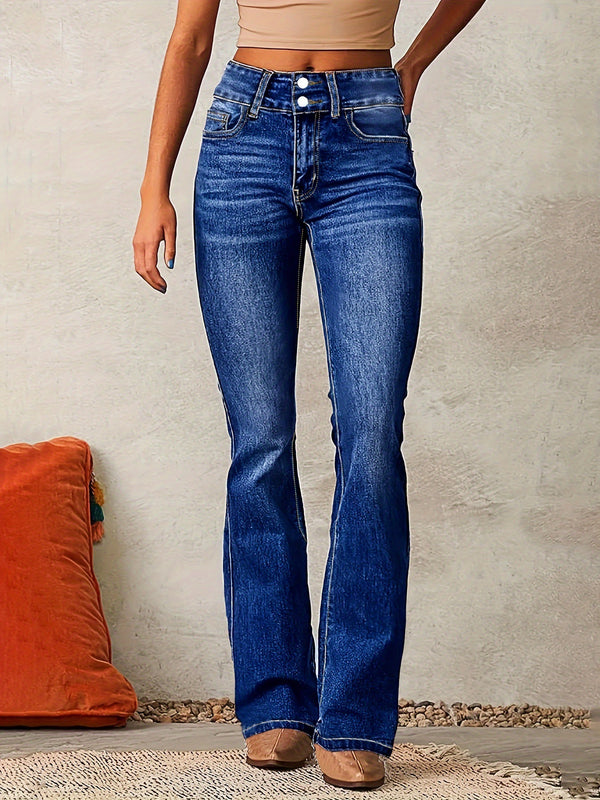 Womens Washed Skinny Retro Stretch Jeans