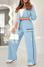 Fashion Rib 2 Pieces Women's Suit