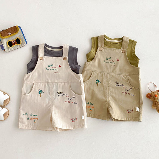 Baby Korean Style Suspender Pants