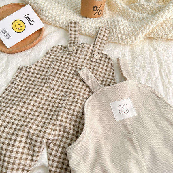 Infant Plaid Corduroy suspenders
