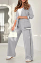 Fashion Rib 2 Pieces Women's Suit