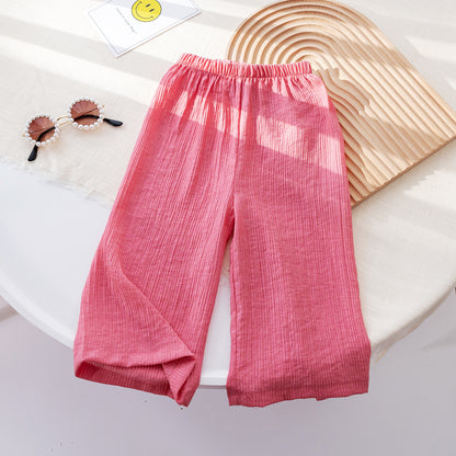 Girls' Wide-leg Pants Simple Anti-mosquito