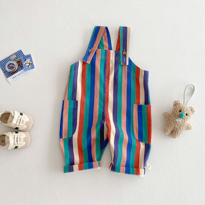 Boys And Girls Fashion Striped Polka Dot Pants