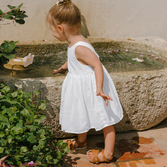 Girls’ Summer Cotton Sleeveless Dress