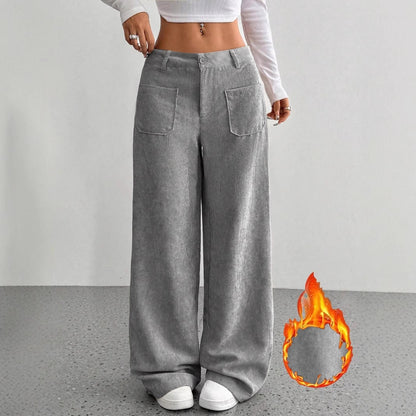 Loose Pocket Wide Leg Pants
