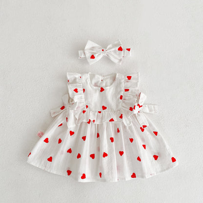 Baby girl romper skirt