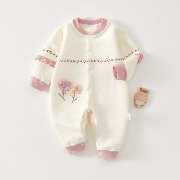 Girls' Warm Newborn Jumpsuit