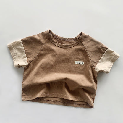 Retro Mori Style 100 Cotton Coat Female Little Kids' T-shirt