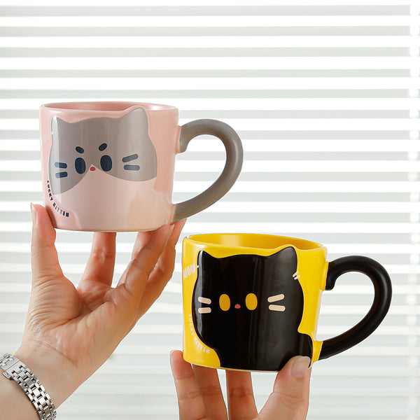 Cute Cat Mug Creative Coffee Cup